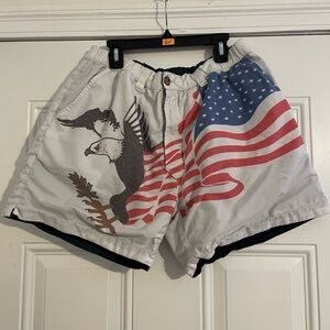 Chubbies Blue Flat Front Shorts Relaxed Fit L